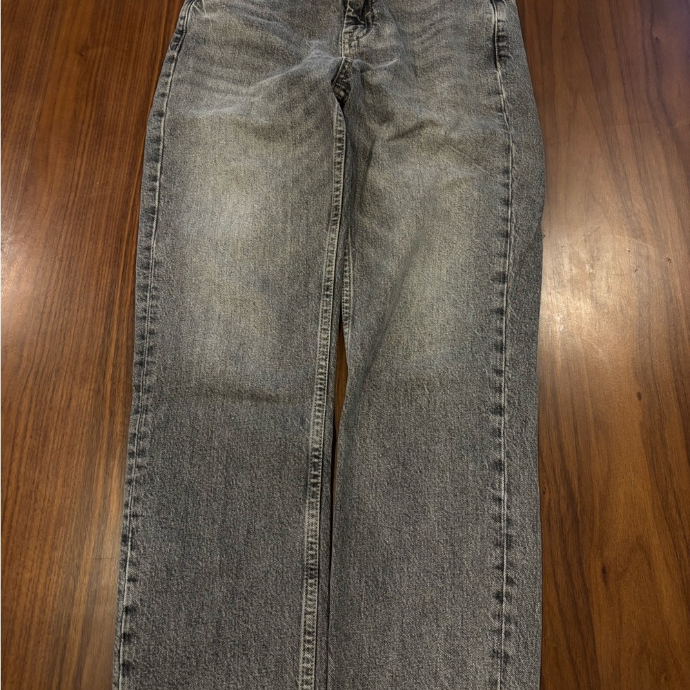 Topshop Gray Boot Cut Jeans Classic Style